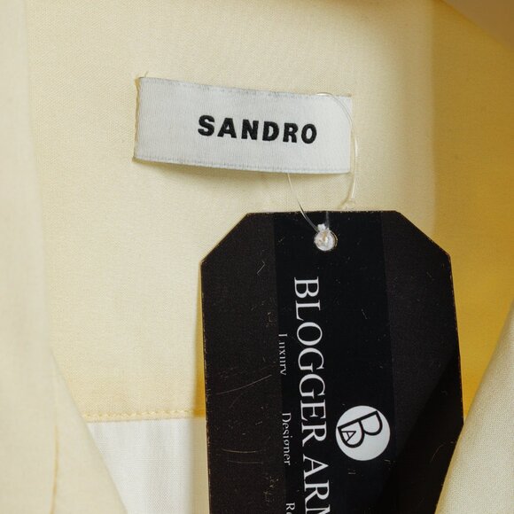 Sandro 2022 Yellow Cactus Graphic Printed Shirt - Picture 4 of 10